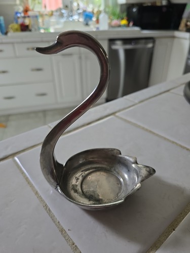 Vintage silver plated swan - vintage, silver-plated