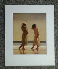 JACK VETTRIANO"TRAILING TOES" MOUNTED ART PRINT SINGLE MOUNT