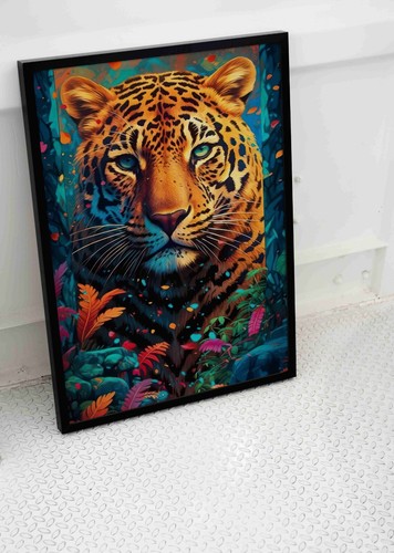 Wild jaguar cat - cat, poster