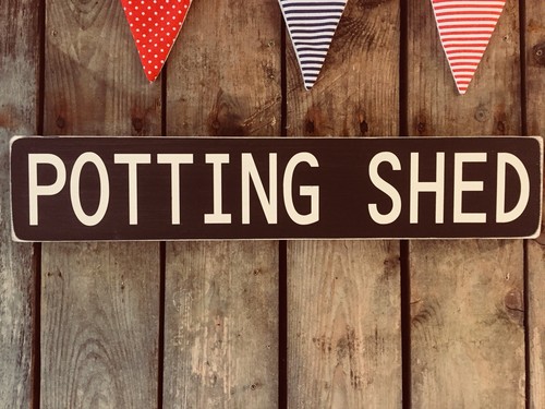 Potting shed sign - potting,