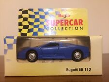 Maisto Supercar Collection Bugatti EB 110 Die Cast model Car Blue Box Is Damaged