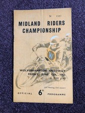 Speedway programme