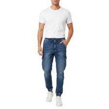 Mens Cargo Denim Jeans Regular