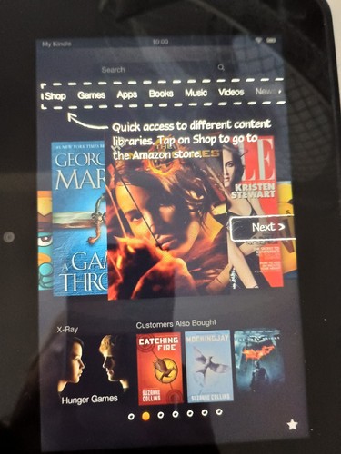 Amazon kindle fire - hd, (2nd