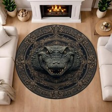 3D Alligator Head Round Area