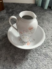 Vintage Denby Wash Bowl and Jug Set Stoneware