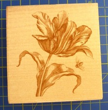 Rubber Stamps.  Tulip & Bee