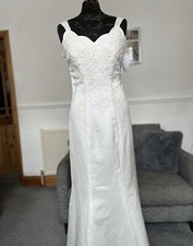 Benjamin Roberts Wedding Dress satin size 12 UK
