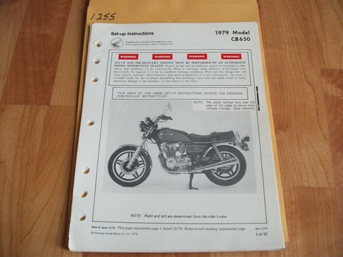 1979 honda cb650 - honda, dealer