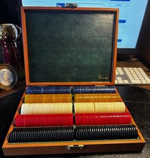 Vintage Harrods Boxed Set of 300 Poker Chips