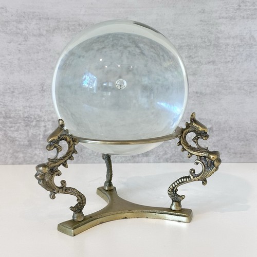 Vintage glass orb crystal ball - orb,
