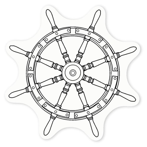 Sailing ship steering wheel - 'sailing,