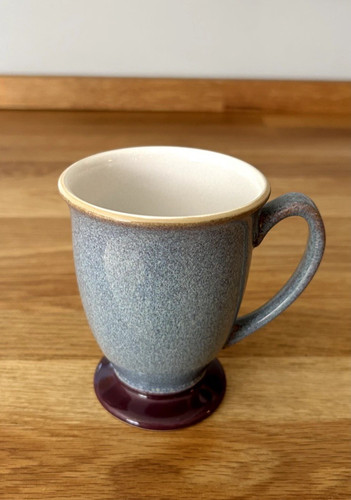Denby storm footed mugs - footed,