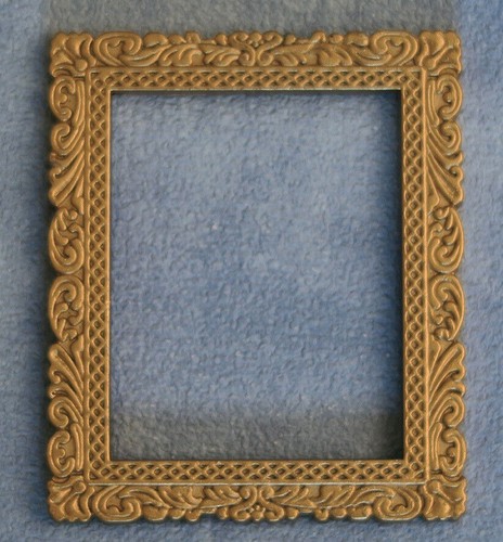 Ornate golden metal picture - ornate,