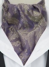 Mens Aubergine & Gold Paisley