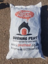 Peat Briquette Fire Burning Natural Peat - 15KG