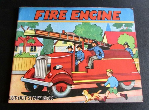 1950 rare children book - book, fire