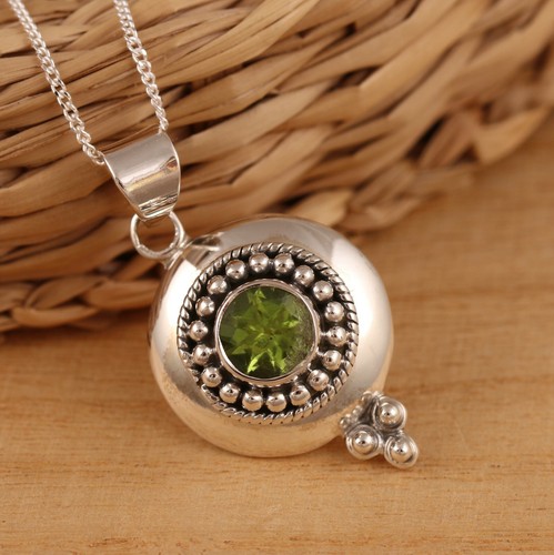 Natural peridot solid 925 - solid,