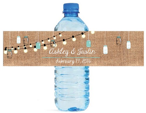 Burlap hanging mason jars - burlap,