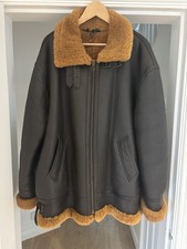 Beautiful Sheepskin Leather Aviation Jacket Size XL