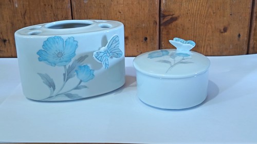 Vintage set toothbrush holder - set,