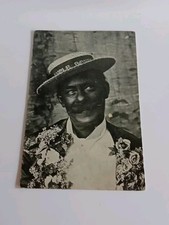 Antique ' Uncle Bones' Margate Minstrel Monochrome Phototype Postcard C 1905