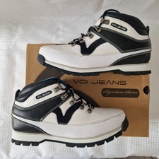 Voi Jeans Mens White Leather