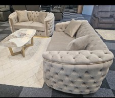 Cream Taranto 3+2 Seater Sofa