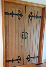 Beautiful church doors with - church,