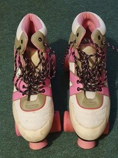 Pink SFR classic quad rollerskates Sz UK 9 - comes with pink bag