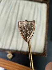 Antique Shield Stick Pin Lapel