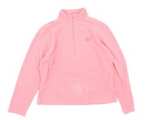 Lowe Alpine Women Pink Fleece Half Zip Lightweight Jacket M