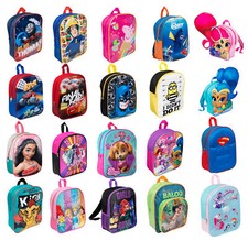 Character Backpacks Boys Girls Back To School Rucksack Nursery Lunch Book Bag