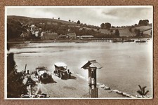 RP 1920s cars at Greenway Ferry Dittisham Dartmouth real photo postcard Devon