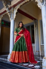 Beautiful Green Narayan Pattu