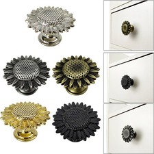 Sunflower Shape Zinc Alloy Furniture Handle Door Cabinets Knobs for Children
