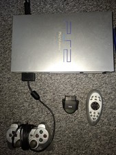 Silver Ps2 Console and Gaming
