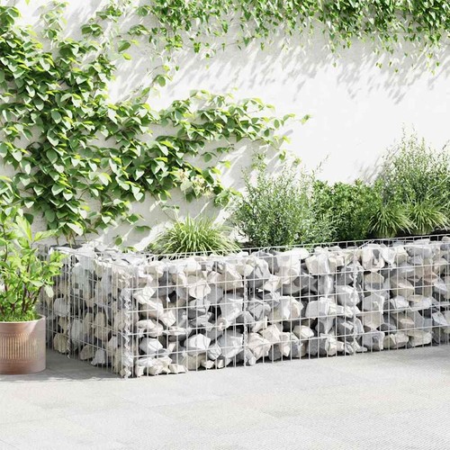 Gabion wall with covers - wall,