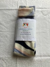 GIFT/MED/SWIRLS/100% Used XX Long cashmere fingerless gloves/wrist warmer/Adult