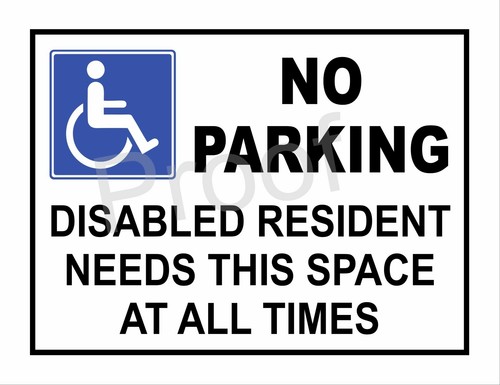 Parking disabled resident - disabled,