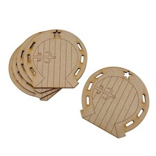 5 Pack MDF Wooden Fairy Doors