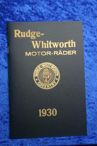 Rudge whitworth brochure 1930 - brochure,