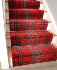 Red Tartan Stair Carpet