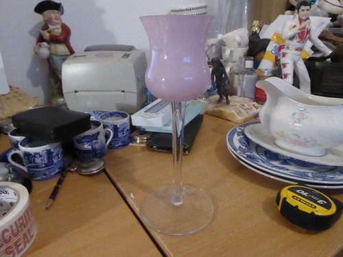 Lilac decorative vase - , on