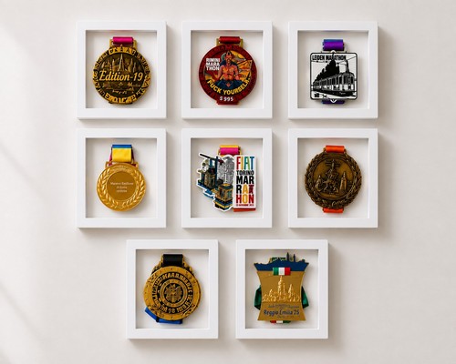 Marathon medal floating - medal,