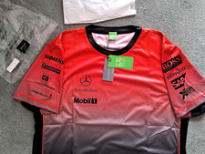 Official 2005 West McLaren Mercedes Hugo Boss Team Issue F1 Pit Crew New Shirt