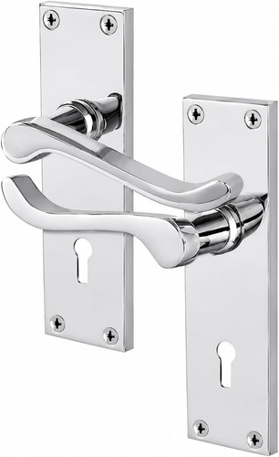 Victorian scroll door - scroll, handles