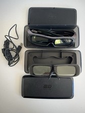 Panasonic 3D Glasses Model TY-EW3D2L With Storage Case and Charger - TWO PAIR