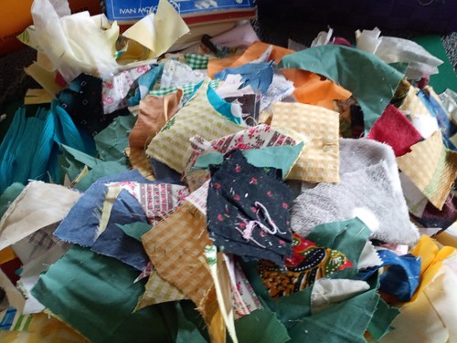 266 fabric scraps - 1.266,