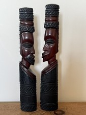 LARGE VINTAGE PAIR AFRICAN